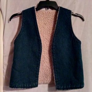 Sherpa Lining Jean Vest